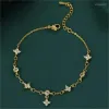 Braccialetti con ciondoli 925 placcato argento zircone braccialetto fiore braccialetto per le donne elegante regalo gioielli partito Pseras Sl433 consegna goccia Otvgt