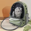 Zaino per gatti per animali domestici Borsa da trasporto trasparente per astronauta per cuccioli di gatto Gattino traspirante Borse da esterno Capsula spaziale Pacchetto gatti 240318