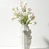 Вазы SV-листовидная керамическая ваза украшение скандинавский современный креативный сушеный цветок кафе домашний рождественский подарок