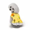 Vêtements pour chiens Vêtements pour animaux de compagnie Fruits Ananas Robe pour chiens Vêtements Chat Petit Mignon Mince Printemps Été Vert Fille Cadeau Yorkshire Accessoires