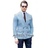 2023 Costume pour hommes Style britannique Fi Couleur unie Slim Double boutonnage Collier Beau Busin Casual Single Top Veste z3oO #