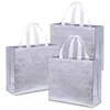 Shopping Bags DOME 24 Pcs Glossy Reusable Grocery Tote With Handle Bridesmaids Non-Woven Gift For Christmas