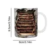 Mugs Book Lover Mug Lovers Coffee Ceramic 350ml Club Cup Library Shelf Novelty 3D