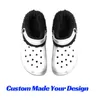 Slippers Custom Sublimation Print Fashion Men Women Home Fuzzy Clog Slides Sandals P65