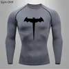 T-shirt da uomo Lg Sleeve Compri MMA Camicia Sun Protecti Secd Layer Quick Dry Fitn Top Sport Rgarda Bodybuilding E0SS #