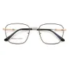 Mode Sonnenbrillen Rahmen Frauen Quadratische Brillen Für Männer Metall Gläser Vollrand Rx Brillen Speicher Leichte EyFlexible Brillen358h