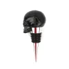 Skulpturer Creative Black Funny Skull Wine Bottle Stopper Champagne Wine Bottle Plug Kitchen Hushållsartiklar hart Hantverk Skelettfigur