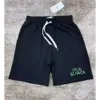 24SS Casablanca short pour homme nouveau motif de lettre décontracté à la mode hommes et femmes cordon brodé short noir casablanc