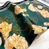 100% Silk Kerchief Four Seasons Lattice Headcloth Print Shawls Sunscreen Small Scarf Fashion Square Scarves 240321