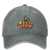 Ball Caps Metal Slug Game Baseball Cap Merch Vintage Distressed Washed Classic Gaming Snapback Dad Hat For Men Women Summer Gift Hats