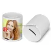 Autre décor à la maison Sublimation Céramique Tirelire Décoration Coin Pot Blanc Transfert De Chaleur Tirelire Ornements De Bureau DIY Cadeau Drop de Dhbcd