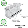 Outros suprimentos de pássaros Janela de vidro transparente Visualização Alimentador El Mesa Pendurada Sucção Alimentador Adsorção Tipo de Casa