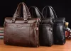 Backpack Men Business Leather Briefcase Shoulder Messenger Bag for 14" Laptop Men's Crossbody Briefcase Bags man Handbag Messenger bags
