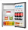 Geladeiras Freezers Minigeladeira de porta única de 4,4 pés cúbicos com refrigerador prateado de 18,7 polegadas de largura Q240326