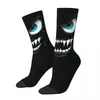 Herrstrumpor Monster Face Cozy Unisex Cycling Happy 3D Printing Street Style Crazy Sock