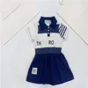 Varumärkesdesigner Polo Suit Summer Cotton Brand Children's Shorts High-End Children's Sports STORLE STORLEK 90CM-150 CM G4