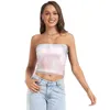 Tanks pour femmes Femmes Lady Crop Tops Sexy T-shirt sans manches Tank Summer Beach Vest Bare Midriff Fashion Top Vêtements