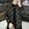 Bomber Giacca da uomo Spring and Autumn Men's Coat 2024 Nuova Trend coreano Fi Slim Trend Casual Plaid Temperament Giacca da uomo Abbigliamento da uomo G95Q#