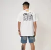 Verão masculino designer t camisas de algodão solto casual t carta impressão camisa de manga curta moda hip hop streetwear roupas camiseta