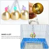 Andra fågelförsörjningar 2st Pet Parrot Cage Toys Colorful Hanging Bell Pendant Decoration