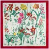 Foulards foulards écharpes écharpe en soie femme imprimée florale 2024 foulards enveloppe carrés grosse hijab lady coucheer chielle féminin 130 13