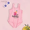 One-Pièces C'est mon 3ème anniversaire filles maillot de bain anniversaire princesse une pièce maillots de bain enfants Bikini enfants piscine fête tenue vêtements de bain 24327