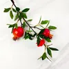 Decorative Flowers Simulated Pomegranate Berry Branch Fake Flower Home Festive Party Supplies