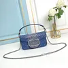 Rhinestone Crossbody Bag Luxury Bag Designer Handbag Diamonds Dinner Bag Flap Tote Bags Women Shoulder Bag Clutch Wallet Designer Baguette Bag Sliding Chain Bag