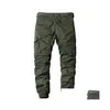 Pantalons pour hommes 5 couleurs hommes décontracté coton cargo élastique randonnée en plein air trekking tactique pantalons de survêtement mâle militaire mti-poche combat dro dhnre