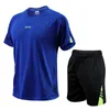 sportpak heren zomer korte mouwen sneldrogende hardloopkleding basketbal voetbal zomertraining fitn kleding ochtend z0HT #