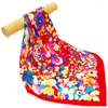 Sjaals Natuurlijke zijden sjaal Dames Bandana Vrouwelijke bloem Haar Hoofdband Nek Bulk Koop vierkante pure halsdoek voor dames