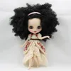 ICY DBS Blyth – poupée 16 bjd, corps articulé, peau blanche, visage mat, cheveux bouclés foncés et brillants, jouet afro, 30cm, 240313
