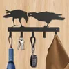 Ganci CIFBUY Deco Metallo Creativo Uccello Chiave Famiglia Multiuso Borsa Appendiabiti Facile da installare Decorazione della parete del soggiorno