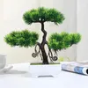 Dekorativa blommor Fake Tree Plant Artificial Bonsai Inget behov av att vatten eller solhylla dekor för hem vardagsrum sovrum entré