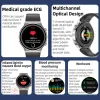 Montres Montre intelligente d'oxygène sanguin sain hommes ECG + PPG moniteur de fréquence cardiaque de température corporelle précise montre intelligente montres de pression artérielle HRV