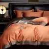 Ensembles de literie Luxury 160s Egyptien en coton Ensemble de couvre-lit à couvercle de lit de lit d'oreiller - couette King Size