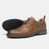 Chaussures décontractées hommes en cuir hommes baskets mode épais appartements confortables à la main tendance Zapatillas