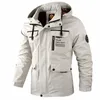 fi Men's Casual Windbreaker Hooded Jacket Man Waterproof Outdoor Soft Shell Winter Coat Clothing Warm Ultra Light Jackets v3St#