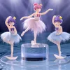 Micro paesaggio creativo ballerina ragazza figurine 3D miniatura decorazione torta auto piccolo ornamento