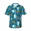 メンズカジュアルシャツ夏のシャツバケーションウィッチ醸造ブラウス花柄のプリントエレガントな男の短袖スタイルの服