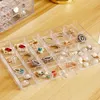 1pc 72/120 rasters sieraden organisator acryl cosmetische opbergdoos 3/5 lagen nagelringen diamanten oorbel display lade container 240314