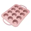 Baking Moulds Silicone Mousse Molds 12 Cup Dessert Round Shaped Chocolate Bakings Supplies Perfect Gift For Lover