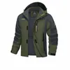 Magcomsen Hommes Automne Coupe-vent léger imperméable Softshell Veste coupe-vent Manteaux de pêche Outwear Runing Randonnée Veste q14P #