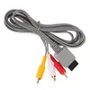 Audiokabel-Anschlüsse 1,8 m O-Video-AV-Spielekonsole Composite 3 RCA-Kabeldraht Haupt 480P Hohe Qualität für Wii-Drop-Lieferung elektronisch OTWB2