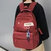 Backpack Girl Red High Capacity Waterproof College Cool Women Men Nylon Fashion Book School Bag Ladies Male Travel Female Laptop