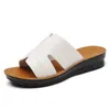 Kapdy plus rozmiar 43 3 cm klinowy antypoślizg unisex dla kobiet letnich skórzanych sandałów