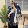 Foulards Designer Femmes Cachemire FL Lettre Écharpe imprimée Soft Touch Wraps chauds avec des étiquettes Automne Hiver Long Châles Drop Livraison Fashio Otoq4