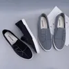 Sıradan Ayakkabı Erkek Kalite Sneaker Yumuşak Sole Erkek Basic Street Boy's Loafer Slip Basit Stil Üzerinde Tüm Maç Mokassinleri