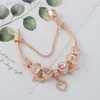 Designer Pandoras Bracelets New Pan Family Bracelet Womens Love Key Beded Bracelet Romantic Jewelry