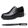 Casual Shoes Heighten 8/10CM Man Platform High Heel Black Dress Formal Office Leather For Men Elegant Business Elevator
